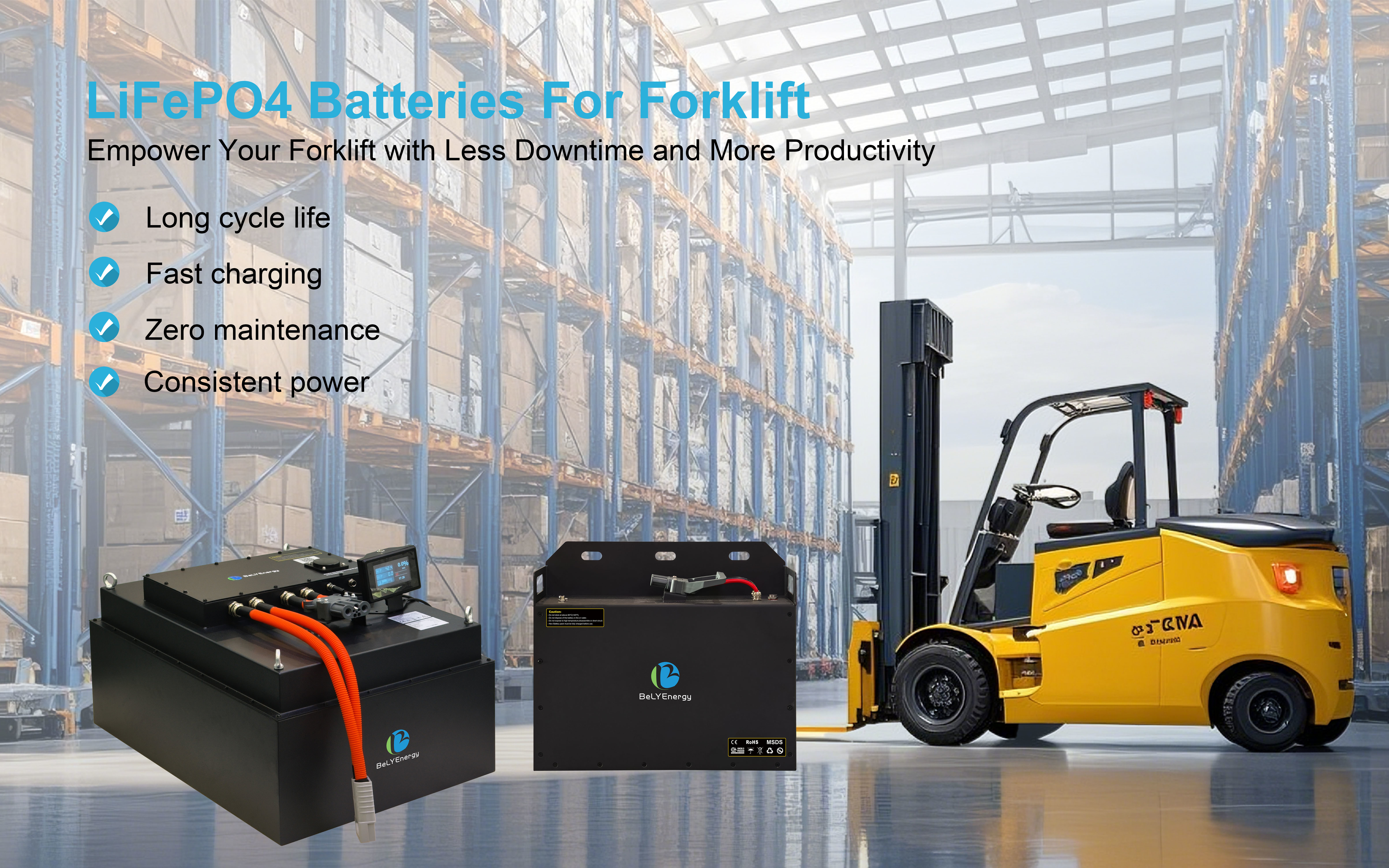 Ultimi blog aziendali su Comprendere le batterie per carrelli elevatori LiFePO4