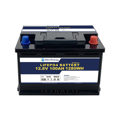 comprare Bluetooth 12V 100AH Batteria LiFePo4 Auto riscaldamento per sistema di energia solare 100% DOD online manufacture