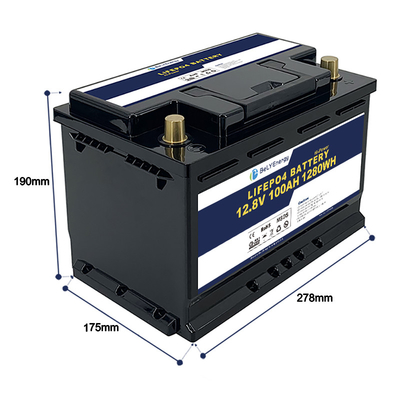 comprare Bely Energy 12V 100AH Batteria LiFePo4 per imbarcazioni marine 3 anni di garanzia online manufacture