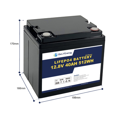 comprare Bely Energy 12V 40AH LiFePo4 batteria peso leggero per UPS / EV / yacht online manufacture