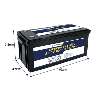 comprare Bely Grado energetico A 24v 200ah batteria lifepo4 Rv Batteria solare lifepo4 Marina ciclo profondo online manufacture