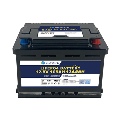 comprare RV LiFePO4 Batteria per lo stoccaggio dell'energia 12V 105AH con BT e auto riscaldamento online manufacture