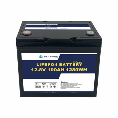 comprare 12V 100AH 1280Wh LiFePO4 batteria agli ioni di litio con nuove celle prismatiche di grado A online manufacture
