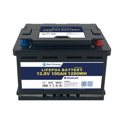 comprare Batteria 12V 100Ah LiFePO4 con certificazione UL1642 UN38.3 e custodia H6 DIN online manufacture