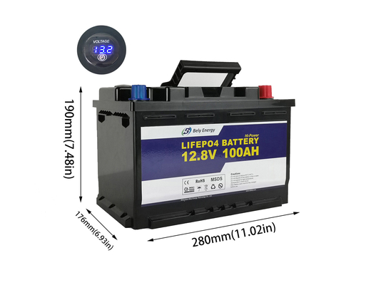 comprare Batteria al litio domestica della batteria di 100Ah 12V LiFePo4 per stoccaggio a energia solare online manufacture