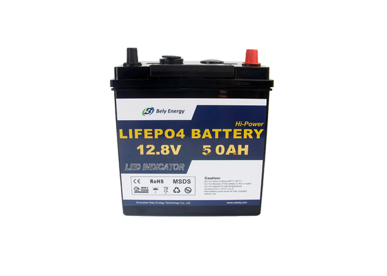 comprare Batteria al litio Lifepo4 12v 50ah dei cicli della bici 5000 del pannello solare E con il LED online manufacture