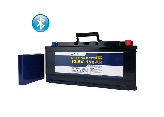 comprare 12 batteria del polimero dell'iluminazione pubblica Lifepo4 della batteria al litio di tensione 150Ah Bluetooth online manufacture