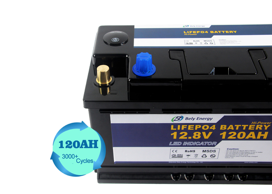 comprare 12 volt 120Ah Lifepo4 hanno condotto la batteria ricaricabile profonda leggera del ciclo della batteria al litio 12V online manufacture