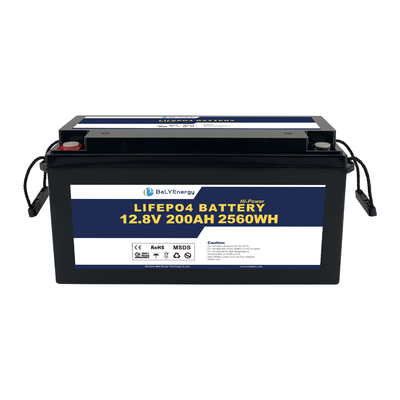 Bely Energy Deep Cycle ricaricabile 12V 200AH Batteria al litio per elettrodomestici EV Barche