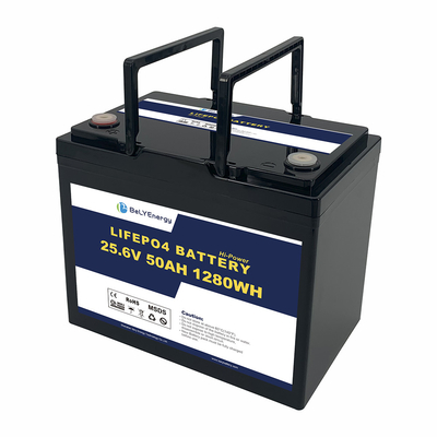 Bely Energy ricaricabile 24V 50AH LiFePo4 Batteria per batteria solare Medical RV