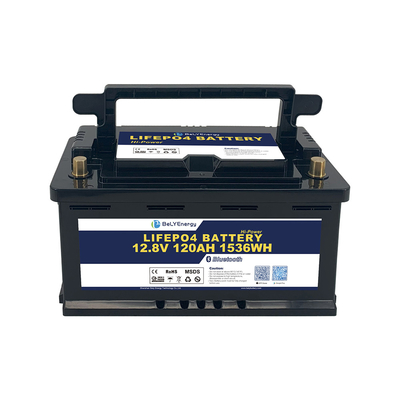 Bely Energy ricaricabile 12V 120AH Lifepo4 batteria per rifugio barca Sistema di energia solare EV