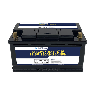 Ciclo profondo ricaricabile 12v 180ah batteria al litio per lo stoccaggio di energia scooter stazione base