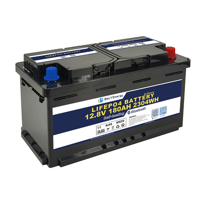 IP65 Contenitore Batteria LiFePo4 12V180AH per RV 5000 Vita del ciclo 2304Wh Energia