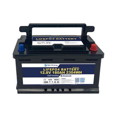Batteria al litio 12V 180AH OEM/ODM accettata con BT e riscaldamento interno