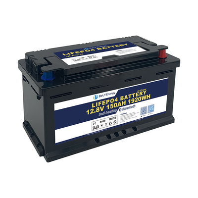Batteria al litio 12V 150AH LiFePO4 con BT e auto riscaldamento per lo stoccaggio dell'energia