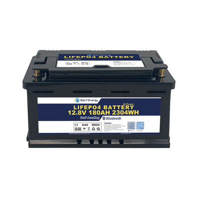 Cassa DIN H8 12V 180AH LiFePO4 Batteria al litio con BT e auto riscaldamento