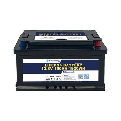 Batteria al litio LiFePO4 con BT 12V 150AH per RV/CARAVAN/MARINE