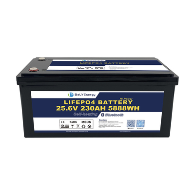 Batteria al litio ad alta capacità ricaricabile 24V230AH LiFePO4 con Smart BMS