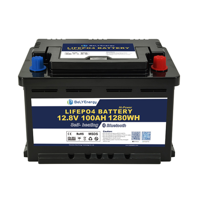 Portatile personalizzazione di alta qualità 3000 cicli LiFePO4 batteria 12V100Ah per barca