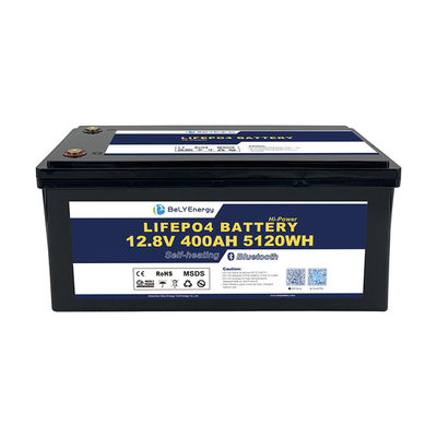 Batteria agli ioni di litio di lunga durata di grande capacità a ciclo profondo 12V400AH per imbarcazione RV