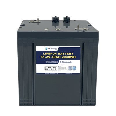 LiFePO4 batteria per carrello da golf 48V 40AH con auto riscaldamento e comunicazione classe di protezione IP65