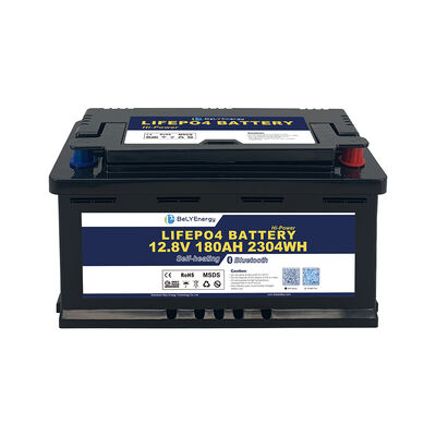 Batteria 12V 180AH LiFePO4 con Smart BMS per applicazioni solari e RV