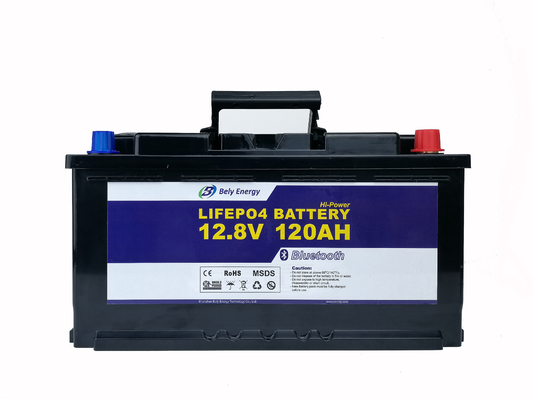 Batteria al litio ricaricabile di Bluetooth del ciclo profondo di Bely 12 volt un'ora di 120 amp