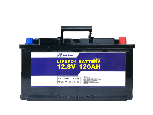 Il ferro del litio di svago 12v 120Ah fosfatizza la batteria profonda del ciclo