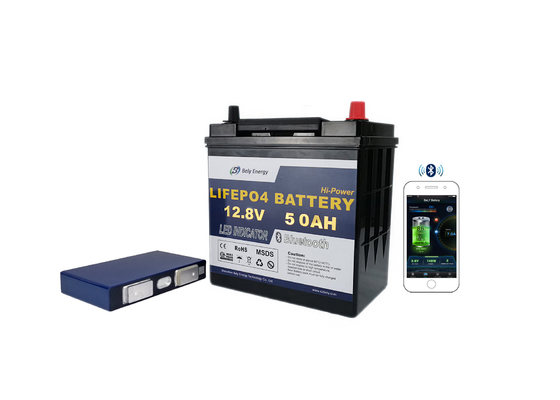 12 volt affidabile sicuro litio sottomarino Ion Battery di Bluetooth della batteria di ora di 50 amp