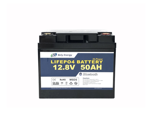 12V 50Ah una batteria al litio da 12 volt per la batteria di pesca a traina del camper di Bluetooth del motore
